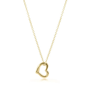 ENEWTON: 16" NECKLACE GOLD - LOVE GOLD CHARM-Accessories-Moody on Main