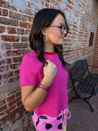 CHERRY POP RINGER TEE-Tops-Moody on Main