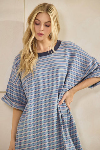 VERVET- BLUE BELL TEE DRESS-Dresses/ One Pieces-Moody on Main