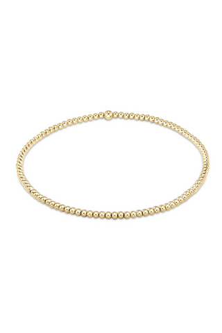 enewton: Classic Bead Bracelet-Gold-7- Jewelry-2MM-Moody on Main