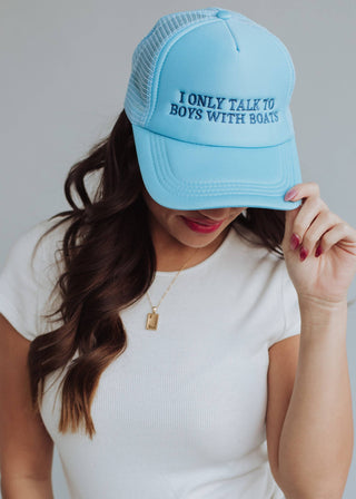 BOYS WITH BOATS TRUCKER HATS-Accessories-Moody on Main