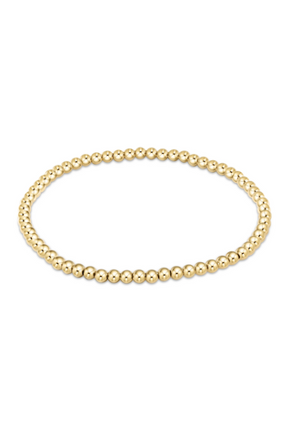 enewton: Classic Bead Bracelet-Gold-7- Jewelry-3MM-Moody on Main