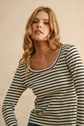 MAIN CHARACTER STRIPE TOP-Tops-Moody on Main