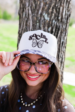 SOCIAL BUTTERFLY HAT-Accessories-Moody on Main