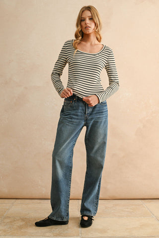 MAIN CHARACTER STRIPE TOP-Tops-Moody on Main