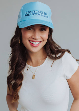 BOYS WITH BOATS TRUCKER HATS-Accessories-Moody on Main