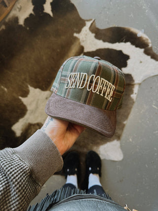 SEND COFFEE — CORDUROY TRUCKER HAT-Accessories-Moody on Main