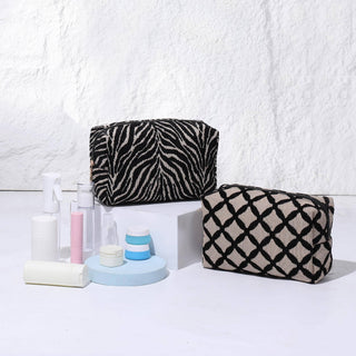 ZEBRINI COSMETIC & TRAVEL ORGANIZER POUCH-Accessories-Moody on Main