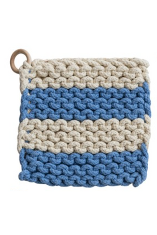 8" Crocheted Pot Holder-11- Gift/Home-Moody on Main
