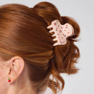 KITSCH: CHERRY PRINT CLOUD CLAW CLIP - MEDIUM-Accessories-Moody on Main