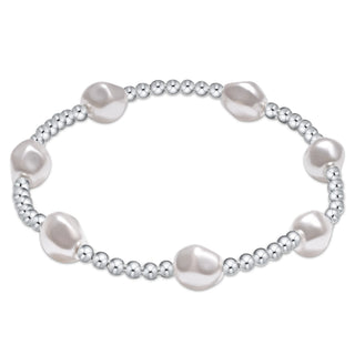 ENEWTON: ADMIRE STERLING 3MM BEAD BRACELET - PEARL-Accessories-Moody on Main