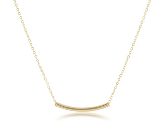 ENEWTON: 16" NECKLACE GOLD - BLISS BAR SMALL GOLD-Accessories-Moody on Main