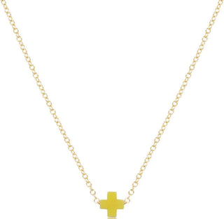 enewton: Signature Cross Necklace-Accessories-CANARY-Moody on Main