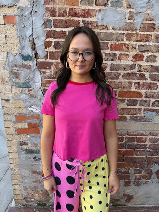 CHERRY POP RINGER TEE-Tops-S-Moody on Main