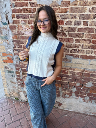 NANTUCKET KNIT VEST-Tops-Moody on Main
