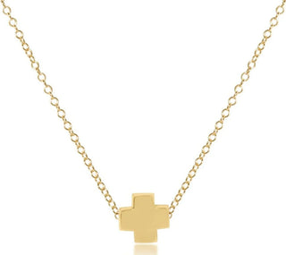 ENEWTON: 16" NECKLACE GOLD - SIGNATURE CROSS GOLD-Accessories-SIGNATURE CROSS-Moody on Main