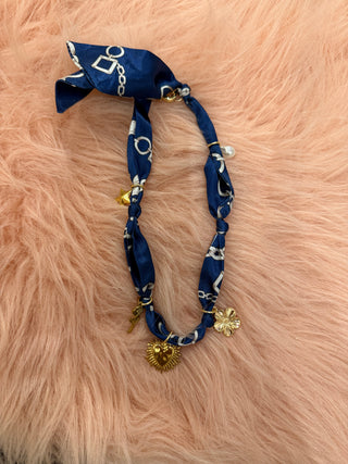 MIDNIGHT SCARF CHARM NECKLACE-Accessories-Moody on Main