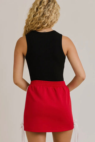 BLACK ROUND NECK BODYSUIT-Tops-Moody on Main