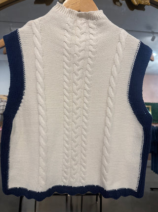 NANTUCKET KNIT VEST-Tops-Moody on Main