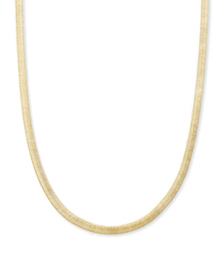 KENDRA SCOTT: KASSIE CHAIN NECKLACE-Accessories-GOLD WHITE CRYSTAL-Moody on Main