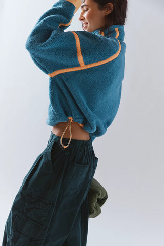 FP MOVEMENT: MOUNTAIN HIGH HALF ZIP- DARK BLUE-Tops-Moody on Main