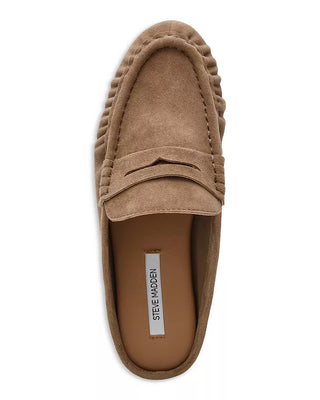 STEVE MADDEN: RAFE SUEDE PENNY LOAFER MULES-Shoes-Moody on Main
