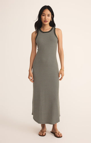 Z SUPPLY: Goodwin Stripe Midi Dress-6- Dress/Romp/Jump-Moody on Main