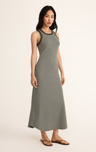 Z SUPPLY: Goodwin Stripe Midi Dress-6- Dress/Romp/Jump-Moody on Main