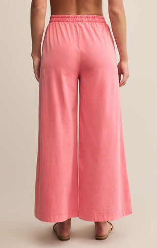 Z SUPPLY: Scout Jersey Flare Pant-Sunset Pink-4- Bottoms-Moody on Main