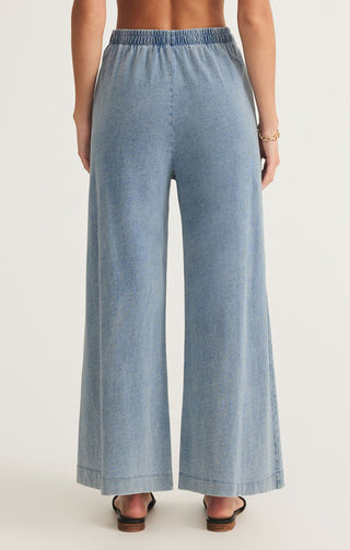 Z SUPPLY: Scout Jersey Denim Pant-Medium Indigo-4- Bottoms-Moody on Main