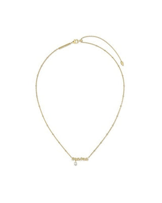 KENDRA SCOTT: Mama Crystal Necklace-Gold-7- Jewelry-Moody on Main