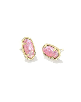 KENDRA SCOTT: Grayson Stone Stud-Gold Pink Iridescent Mother of Pearl-7- Jewelry-Moody on Main