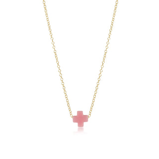 enewton: Signature Cross Necklace-Accessories-PINK-Moody on Main