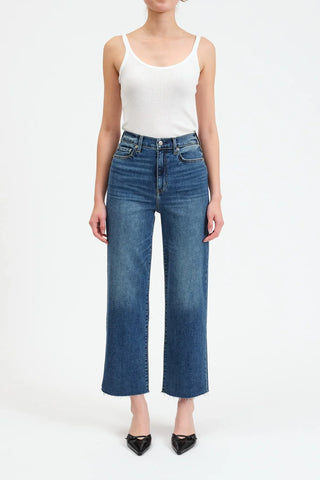 DAZE- Pleaser High Rise Wide Ankle-Uptown-5- Denim-Moody on Main
