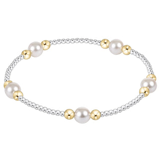 ENEWTON: PURPOSE PEARL 6MM BEAD BRACELET - MIXED METAL-Accessories-Moody on Main