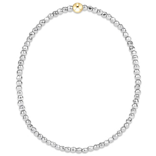 ENEWTON: SILVER FACETED HEMATITE 2MM BEAD BRACELET-Accessories-Moody on Main