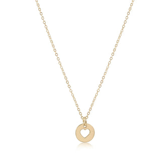 ENEWTON: 16" NECKLACE GOLD - LOVE GOLD DISC-Accessories-SMALL-Moody on Main