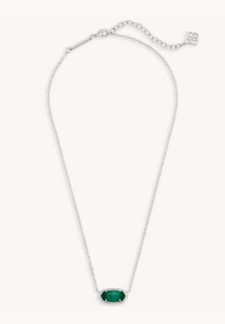 Kendra Scott: Elisa Necklace Silver-7- Jewelry-Moody on Main