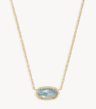 Kendra Scott: Elisa Necklace-Gold-Accessories-Light Blue Illusion-Moody on Main