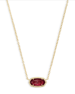 Kendra Scott: Elisa Necklace-Gold-Accessories-Clear Berry-Moody on Main