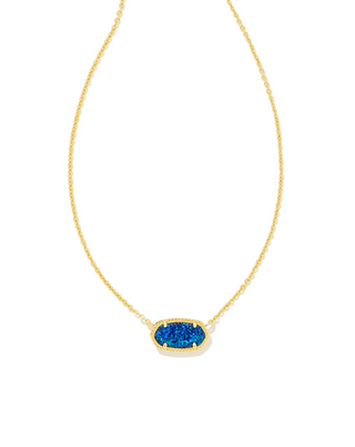 Kendra Scott: Elisa Necklace-Gold-Accessories-Cobalt Kyocera Opal-Moody on Main