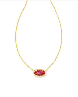Kendra Scott: Elisa Necklace-Gold-Accessories-Berry Kyocera Opal-Moody on Main