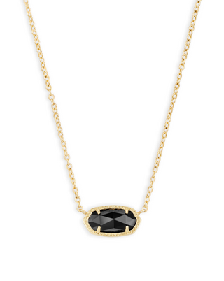 Kendra Scott: Elisa Necklace-Gold-Accessories-Black-Moody on Main