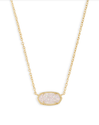 Kendra Scott: Elisa Necklace-Gold-Accessories-Iridescent Drusy-Moody on Main