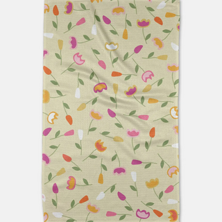 Geometry Tea Towel-11- Gift/Home-Bright Buds-Moody on Main