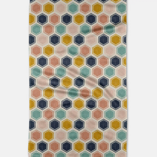Geometry Tea Towel-11- Gift/Home-Pollen Patchwork-Moody on Main