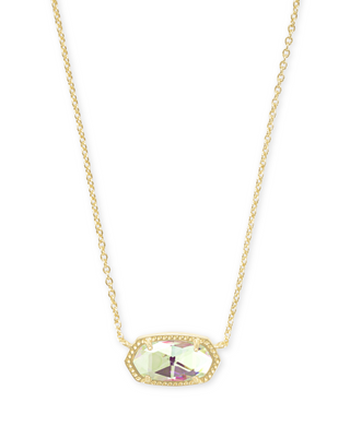 Kendra Scott: Elisa Necklace-Gold-Accessories-Dichroic Glass-Moody on Main