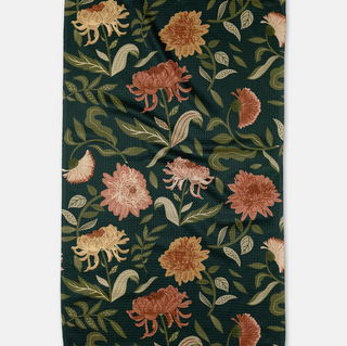 Geometry Tea Towel-11- Gift/Home-Chrysanthemums-Moody on Main