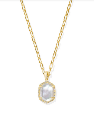 Kendra Scott: Daphne Pave Necklace-Gold-7- Jewelry-iridescent-ivory-illusion-Moody on Main