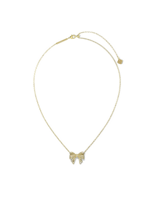 Kendra Scott: Krista Bow Necklace-7- Jewelry-gold-3-Moody on Main
